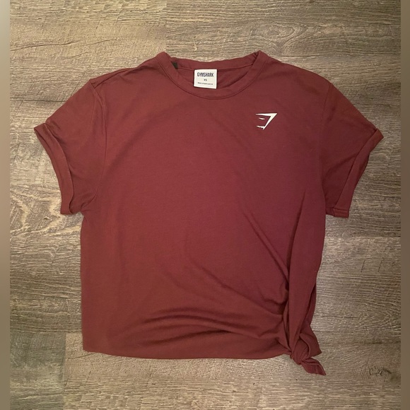 ❌SOLD❌ Gymshark XS Asymmetrical Side Tie Tee - Picture 1 of 3